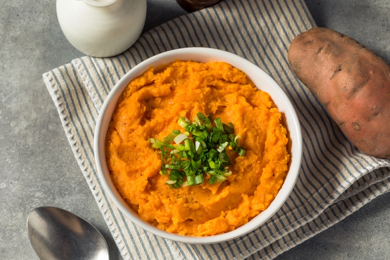 mashed sweet potatoes