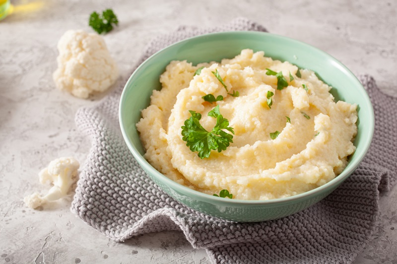 mashed cauliflower with butter