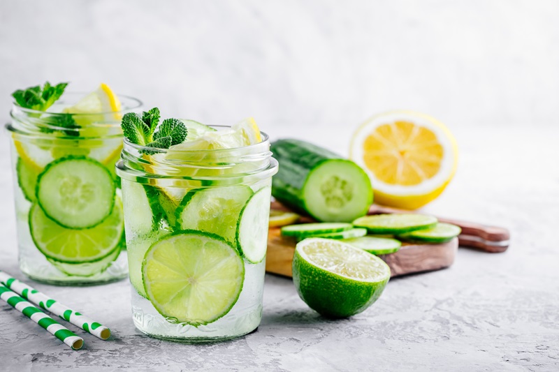 cucumber infused water