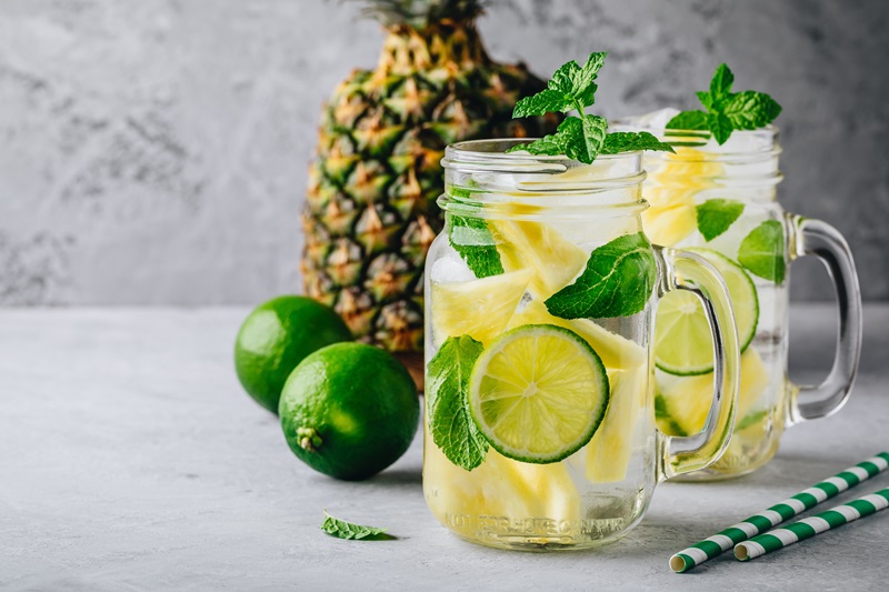 Pineapple, Coconut and Lime Infused Water