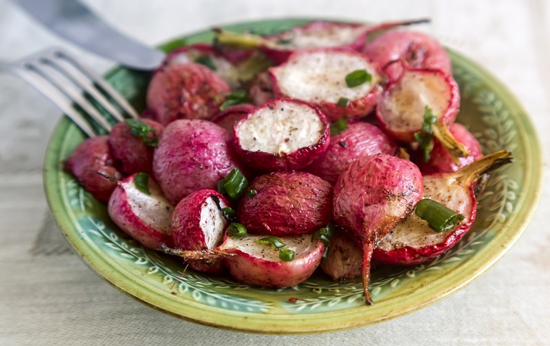 Crunchy Air-Fried Radishes