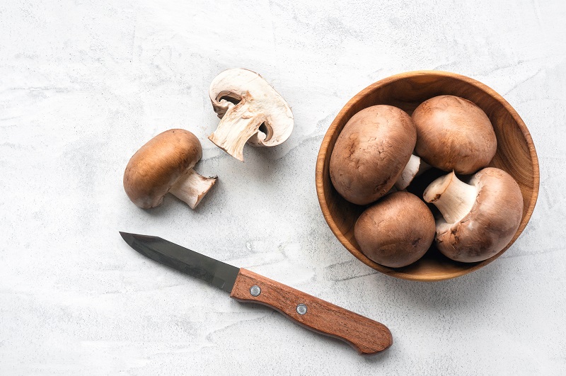 Sliced Brown Mushrooms