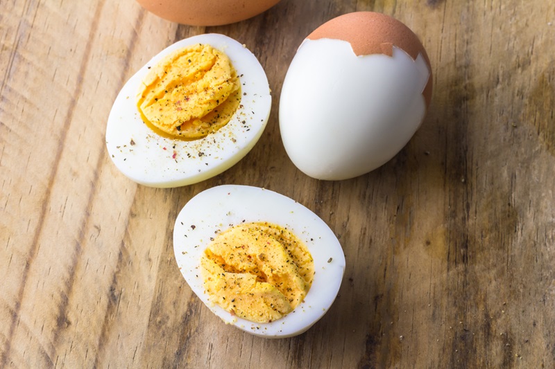 Hard-Boiled Eggs with pepper